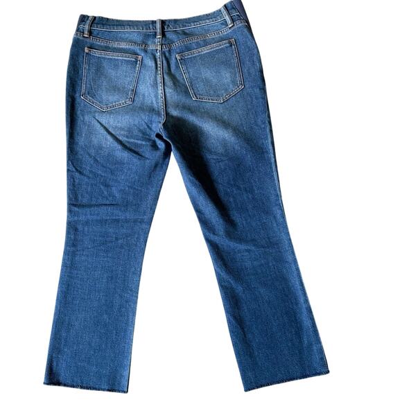 HATCH Collection The Crop Maternity Jeans Raw Hem Indigo Wash Women's Size 29 - Picture 5 of 12